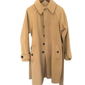 Diane Von Furstenberg Camel wool trench Coat style